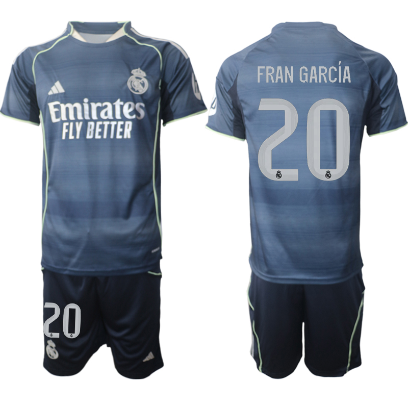 Men 2025-2026 Club Real Madrid away Blue #20 Soccer Jersey